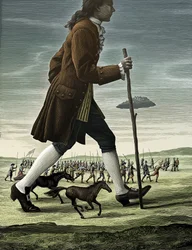 Los viajes de Gulliver, 2007 (scratchboard, coloreado digitalmente)
