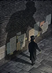 Jekyll  Hyde, 2011 (scratchboard, coloreado digitalmente)