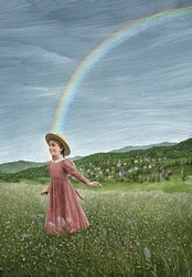 Pollyanna, 2011 (scratchboard, coloreado digitalmente)