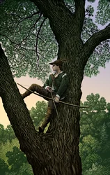 Robin Hood, 2004 (scratchboard, coloreado digitalmente)
