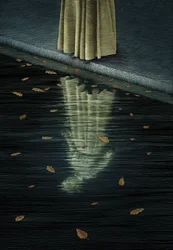 Rosmersholm, 2010 (scratchboard, coloreado digitalmente)