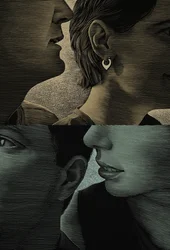 Hablar en lenguas, 2001 (scratchboard, coloreado digitalmente)