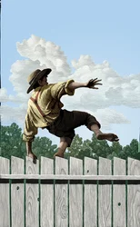 Tom Sawyer, 2004 (scratchboard, coloreado digitalmente)