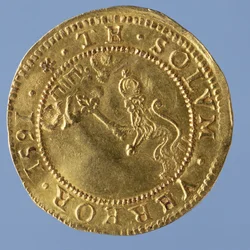 4 libras escocesas (pieza de sombrero) de Jacobo I, ceca de Edimburgo, 1591 (reverso)