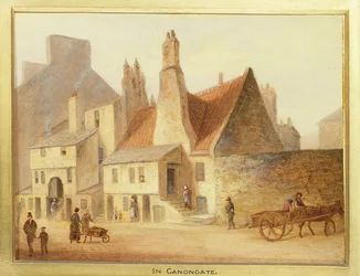 Canongate, detalle de Edimburgo: Nueve vistas de la ciudad vieja