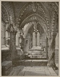 Esquina sureste de la Capilla de la Dama, Rosslyn