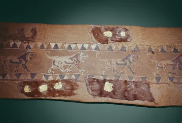 Pechera de caballo con leones