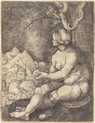 Eva sentada