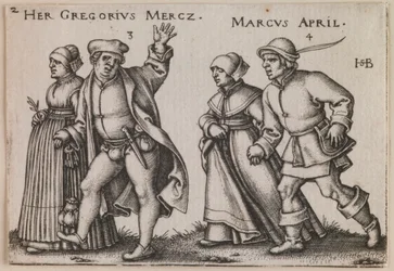 “Marzo y Abril” de la serie “La Fiesta Campesina o Los Doce Meses”