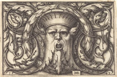 Ornamento con una máscara