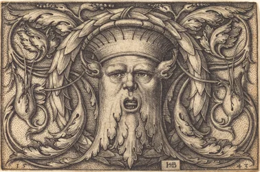 Ornamento con una máscara