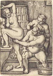 Tres Mujeres Bañándose