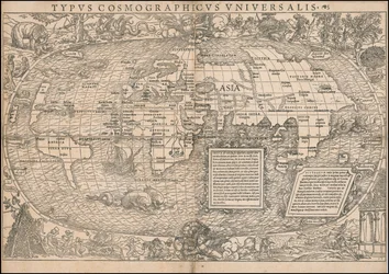Mapa del mundo de 1532 por Sebastian Münster
