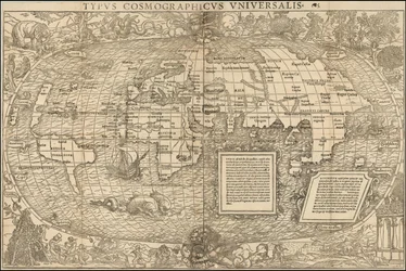Mapa del mundo de 1537 por Sebastian Munster