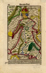 Mapa alegórico de Europa, c.1540-50 (xilografía)
