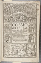 Página del título de Cosmographia, 1544
