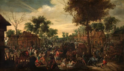 Saqueo de un Hamlet (óleo)