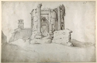 Ruinas del Templo de la Sibila Tiburtina en Tívoli