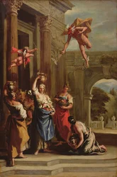 Mercurio, Herse y Aglauros (óleo sobre lienzo)