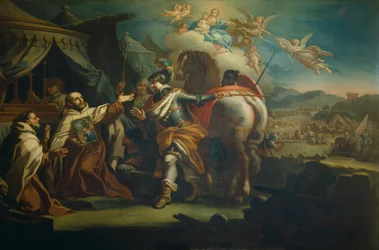 Entrega de la imagen venerada de Nuestra Señora de la Victoria al Padre Domenico di Gesu Maria