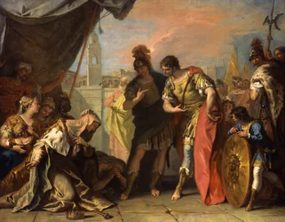 Alejandro y la familia de Darío, c.1708-1710