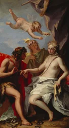 Baco y Ariadna (óleo sobre lienzo)