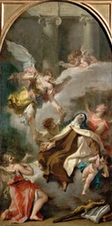 La visión de Santa Teresa de Ávila por Sebastiano Ricci. Museo de Historia del Arte, Viena