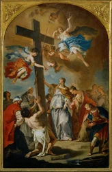 El hallazgo de la Santa Cruz (pintura sobre lienzo)