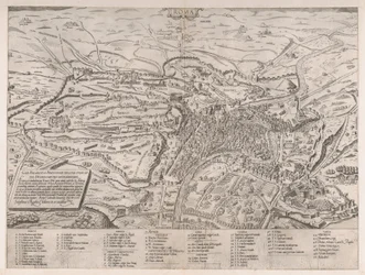 Speculum Romanae Magnificentiae: Vista de Roma desde el norte