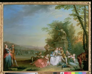 La cosecha de uvas, c.1750