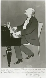 El compositor francés Jules Massenet tocando