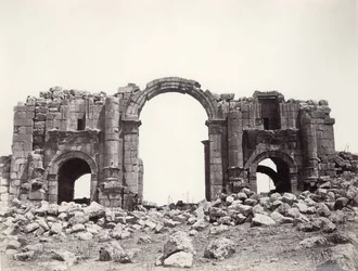 Arco de Adriano en Jerash, 1867