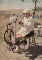 La hilandera, 1895