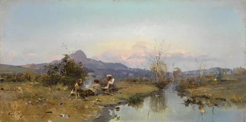 Los Cazadores en Descanso