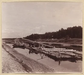 Balsas de troncos, Vía Fluvial Volga-Báltico, Rusia