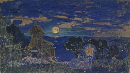 Diseño de escenario para la ópera Kashchey el inmortal de N. Rimsky-Korsakov, 1902