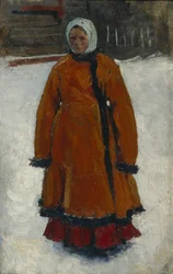 La chica con el abrigo de piel roja, 1903-1906