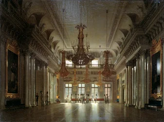 El Salón del Mariscal de Campo en el Palacio de Invierno