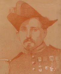 Retrato de un soldado italiano