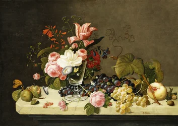 Flores y frutas