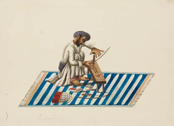 Lapidario trabajando