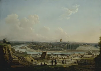 Vista general de París, tomada desde la colina de Chaillot, 1818 (óleo sobre lienzo)