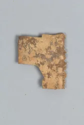 Fragmento de hueso adivinatorio (concha)