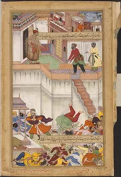 1er Akbar-nama, Adham Khan es derrocado hasta la muerte