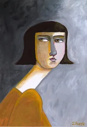 La mirada pensativa de una mujer