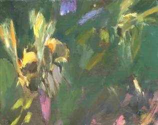 Abeja 1, 2024 (óleo sobre tabla)