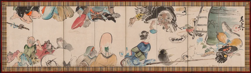 Reunión de Sujetos de Otsu-e, finales de 1800