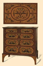 Cómoda con incrustaciones de marquetería, 1905