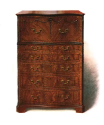 Escritorio de caoba, 1907-1908