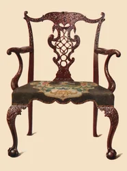 Silla de caoba, 1906